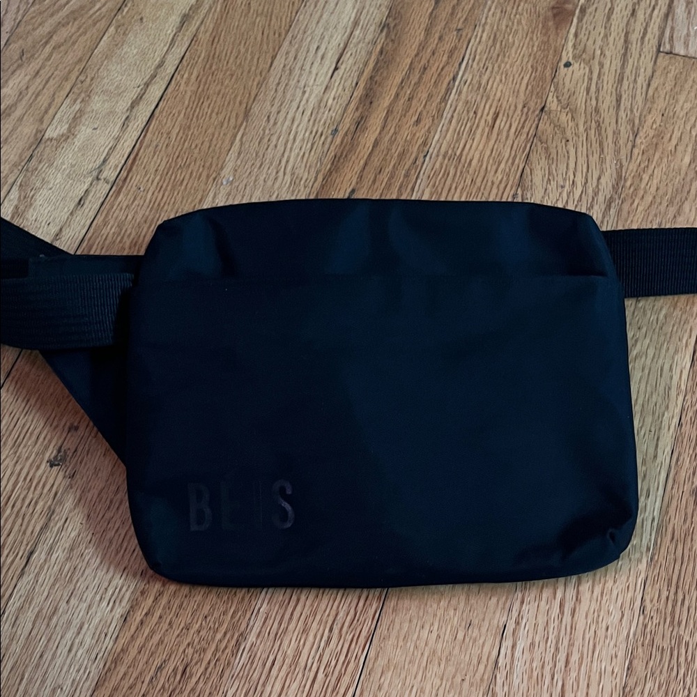 Beis Black Fanny Bag